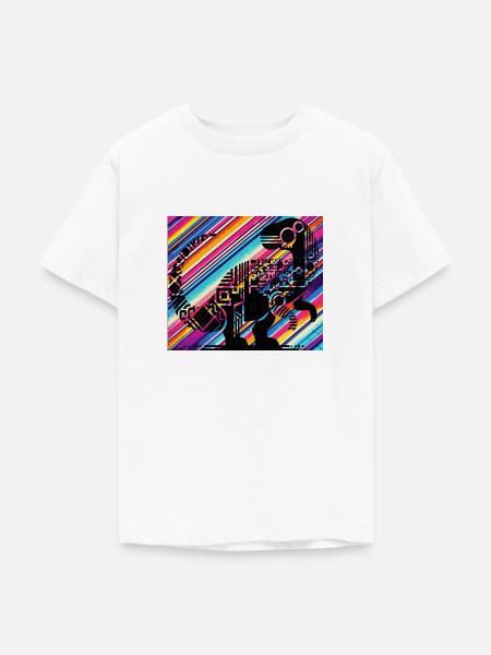 Dino - Teenager T-Shirt - Weiß