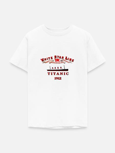 TITANIC WHITE STAR LINE 1912 - Teenager T-Shirt - Weiß