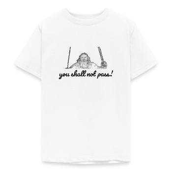 Du sollst nicht passieren - Teenager T-Shirt - Weiß - Vorne - AI Model Teenager Male dark (155cm)