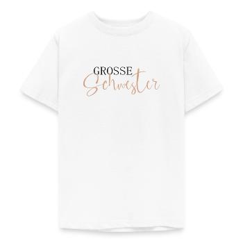 Große Schwester - Teenager T-Shirt - Weiß - Vorne - AI Model Teenager Male dark (155cm)