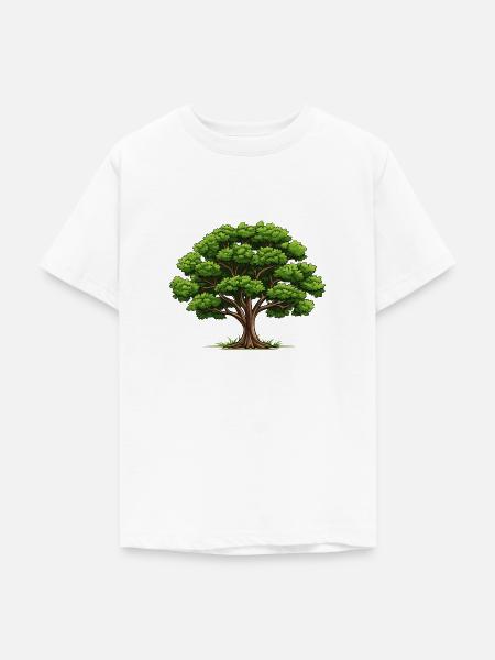 Laubbaum - Naturschutz - Teenager T-Shirt - Weiß