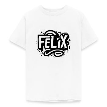 Felix Name Vorname Graffiti - Teenager T-Shirt - Weiß - Vorne - AI Model Teenager Male dark (155cm)