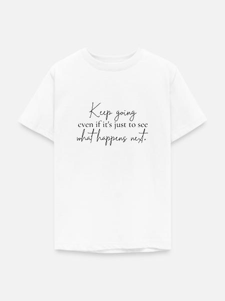 Mach weiter - Teenager T-Shirt - Weiß