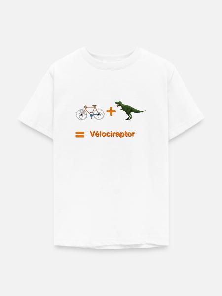 Velociraptor - Teenager T-Shirt - Weiß