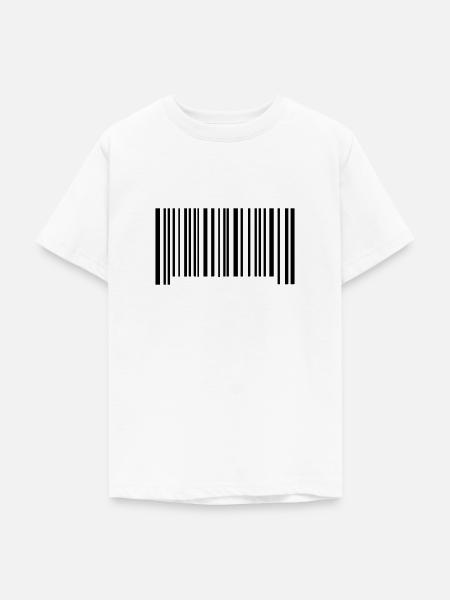 barcode - Teenager T-Shirt - Weiß
