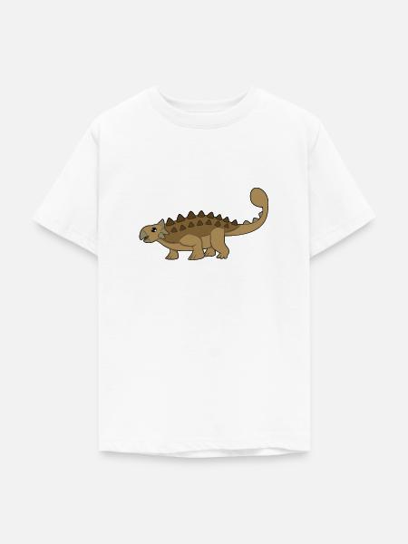 Ankylosaurus - Teenager T-Shirt - Weiß