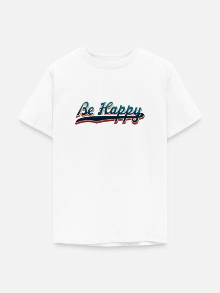 Sei glücklich - Teenager T-Shirt - Weiß