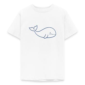 Baby-Wal - Teenager T-Shirt - Weiß - Vorne - AI Model Teenager Male dark (155cm)