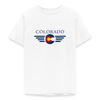 Colorado - Teenage T-Shirt - white - Front - AI Model Teenager Male dark (155cm)