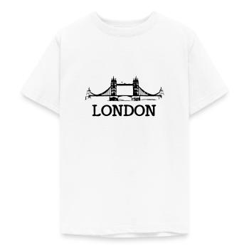 london - Teenager T-Shirt - Weiß - Vorne - AI Model Teenager Male dark (155cm)