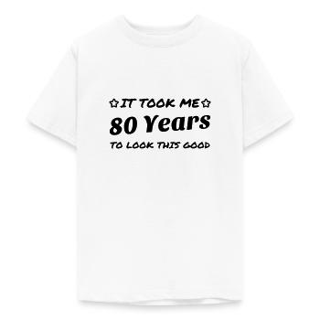 80 / geburtstag / Sport / birthday / achtzig - Teenager T-Shirt - Weiß - Vorne - AI Model Teenager Male dark (155cm)