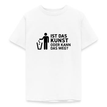 Ist das Kunst oder kann das weg? Museum Maler Müll - Teenager T-Shirt - Weiß - Vorne - AI Model Teenager Male dark (155cm)