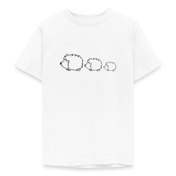 igel family - Teenager T-Shirt - Weiß - Vorne - AI Model Teenager Male dark (155cm)