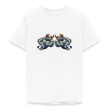 stier comic 2 - Teenager T-Shirt - Weiß - Vorne - AI Model Teenager Male dark (155cm)