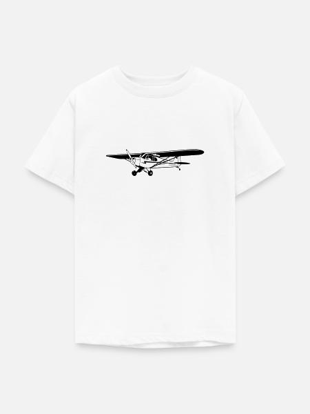 Piper Cub - Teenager T-Shirt - Weiß