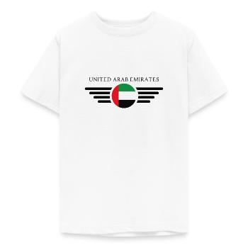 Vereinigte Arabische Emirate Stil Design T-Shirt - Teenager T-Shirt - Weiß - Vorne - AI Model Teenager Male dark (155cm)