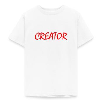 Creator - Teenager T-Shirt - Weiß - Vorne - AI Model Teenager Male dark (155cm)