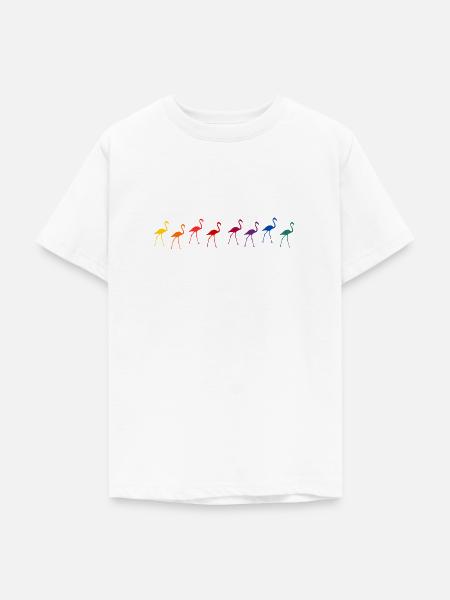 Flamingos - Teenager T-Shirt - Weiß