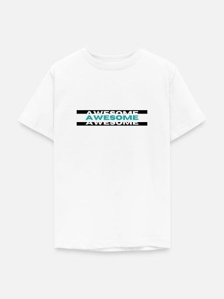 Awesome² - Teenager T-Shirt - Weiß
