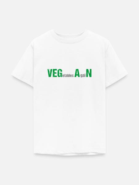 VEGetables AgaiN - Vegan - Teenager T-Shirt - Weiß