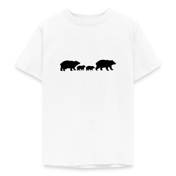 Family Babies Bears - Teenage T-Shirt - white - Front - AI Model Teenager Male dark (155cm)