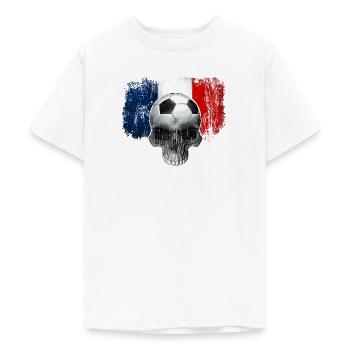 France Football Fan - Teenage T-Shirt - white - Front - AI Model Teenager Male dark (155cm)