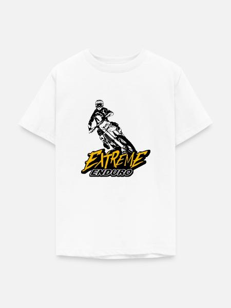 Enduro Offroad - Teenager T-Shirt - Weiß