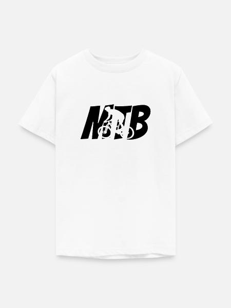 MTB Mountainbike - Teenager T-Shirt - Weiß