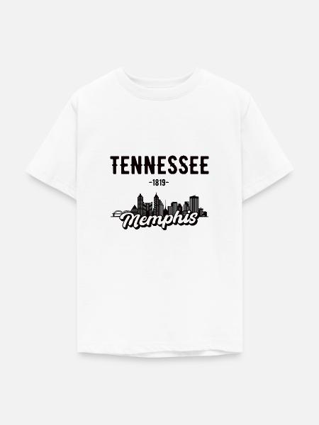 Memphis Tennessee Stadt Geschenk - Teenager T-Shirt - Weiß