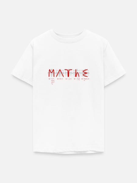 Mathe mit Funktionen rot - Teenager T-Shirt - Weiß