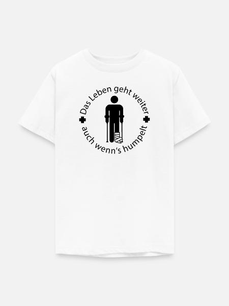 Gipsbein - Teenager T-Shirt - Weiß