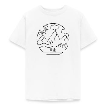 Berge - Teenager T-Shirt - Weiß - Vorne - AI Model Teenager Male dark (155cm)