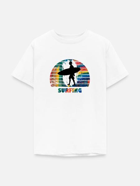 Surfing - Teenager T-Shirt - Weiß