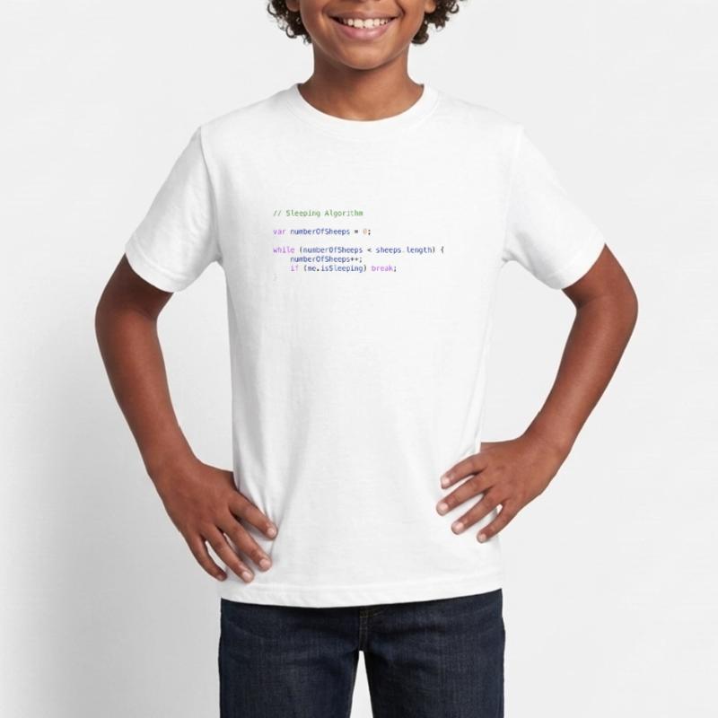 Programmers code sheep count logic Teenage T-Shirt