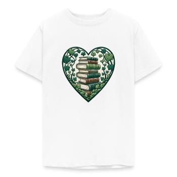 Ich liebe Bücher - Teenager T-Shirt - Weiß - Vorne - AI Model Teenager Male dark (155cm)