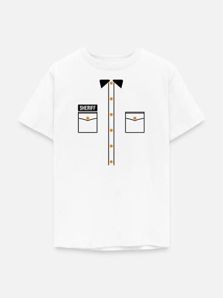 Sheriff - Teenager T-Shirt - Weiß