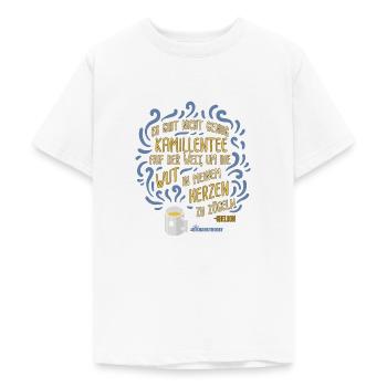 The Big Bang Theory Kamillentee Wut - Teenager T-Shirt - Weiß - Vorne - AI Model Teenager Male dark (155cm)