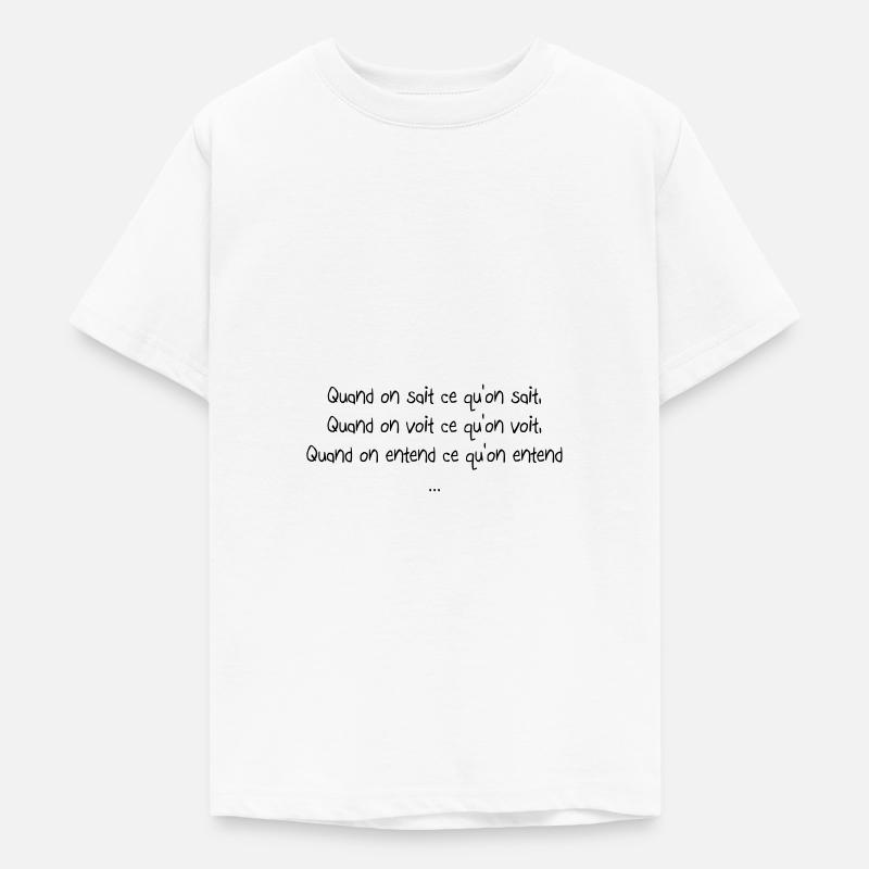 Citation - T-shirt Ado - blanc