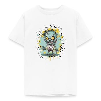 Zombie Comic - Teenager T-Shirt - Weiß - Vorne - AI Model Teenager Male dark (155cm)