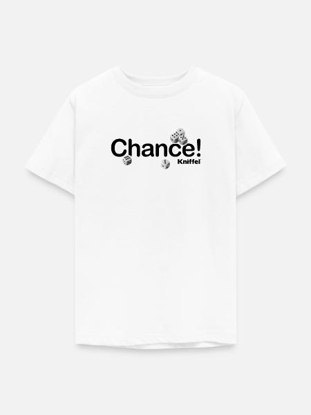 Kniffel Chance - Teenager T-Shirt - Weiß
