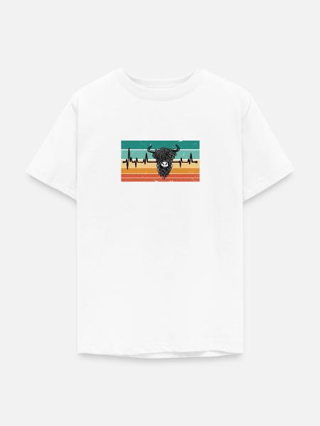 Herzschlag Ochse - Teenager T-Shirt - Weiß