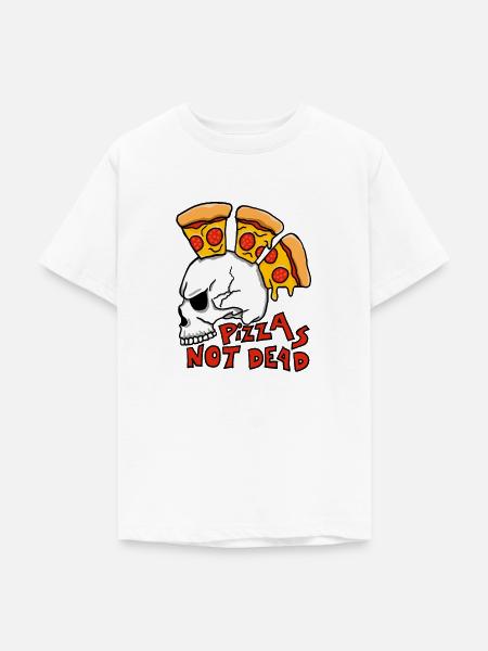 Pizza s not dead - Teenager T-Shirt - Weiß