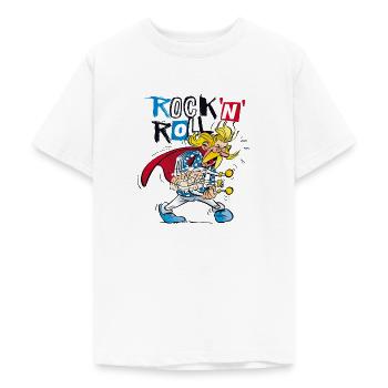 Asterix & Obelix Cacofonix Rock'n'Roll - Teenage T-Shirt - white - Front - AI Model Teenager Male dark (155cm)