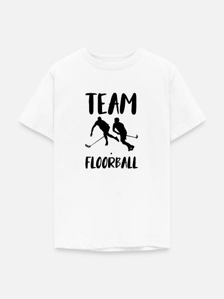 Floorball - Teenager T-Shirt - Weiß