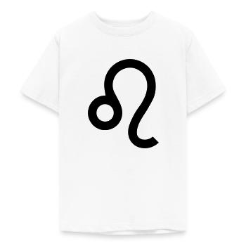 Lion, août, zodiaque, astrologie, symbole - T-shirt Ado - blanc - Devant - AI Model Teenager Male dark (155cm)