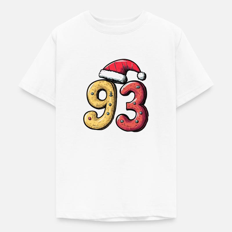 Biscuit de Noël à 93 chiffres - T-shirt Ado - blanc