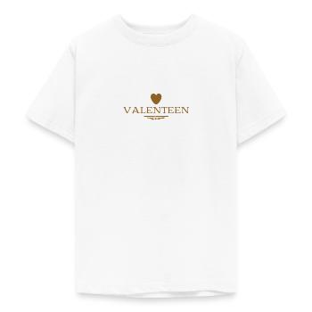 Valenteen - Teenager T-Shirt - Weiß - Vorne - AI Model Teenager Male dark (155cm)