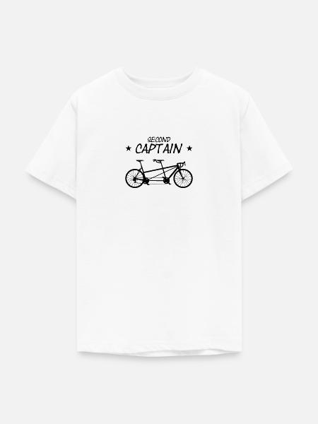 Tandem Bicycle Second Captain - Teenager T-Shirt - Weiß