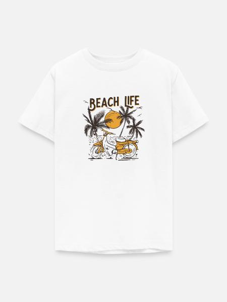 Beach Life - Teenager T-Shirt - Weiß