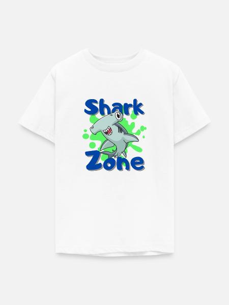 Shark Zone - Teenager T-Shirt - Weiß
